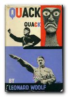 cover of Quack, Quack with Hitler, Mussolini, and tribal statues